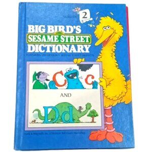 1981 Big Birds Sesame Street Dictionary Complete 8 Volume Hard Cover Book Set